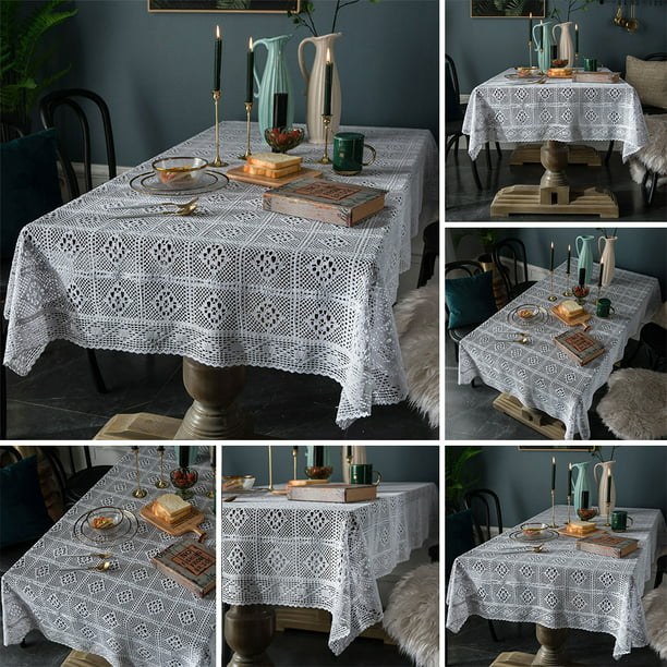3D Flower Tablecloth mat Table Cover Tea Bedside Cloth Overlay Restaurant 9 size 
